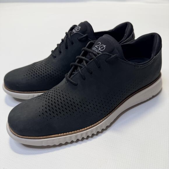 Cole Haan 2.Zerogrand Shoes Mens Size 10M Black Oxford Dress Casual - Picture 1 of 12